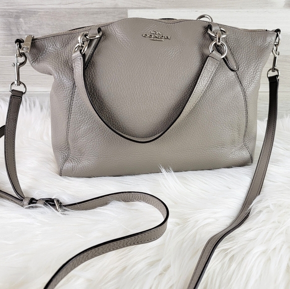 COACH F26917 SMALL KELSEY SATCHEL Gray Pebbled Leather - Picture 12 of 15